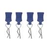 RC Body Clips, Springy R Pins with Fixing Bracket Set, RC Model Clips Dark Blue for 1/8 1/10 1/12 Scale RC Car Enthusiasts Model Builders Hobbyists view 3