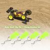 RC Body Clips Bent Springy R Pins, 1/8 1/10 1/12 RC Body Clips R Pins + Fixing Bracket Set RC Model Bent Body Clip Accessory (Yellow Green) Model Car Accessories Rc Clips 1/10 view 4