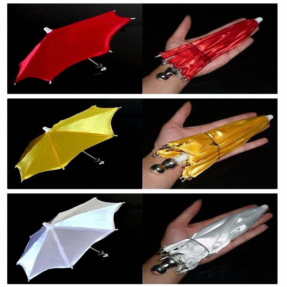 2 pcs Parasol (1 19inch 1 13inch) - Magic Tricks, Stage Magic, Party Magic, Magic Prank.Fire Magic,Coin Magic, Illusion Magic, Card Tricks..etc.. (red)