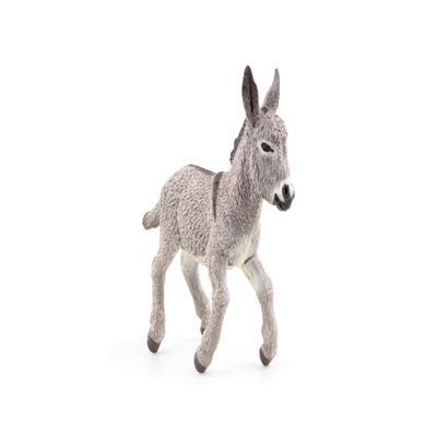 Papo -Hand-Painted - Figurine -Farmyard Friends -Provence donkey foal -51177 - Collectible - For Children - Suitable for Boys and Girls - From 3 years old , Gray