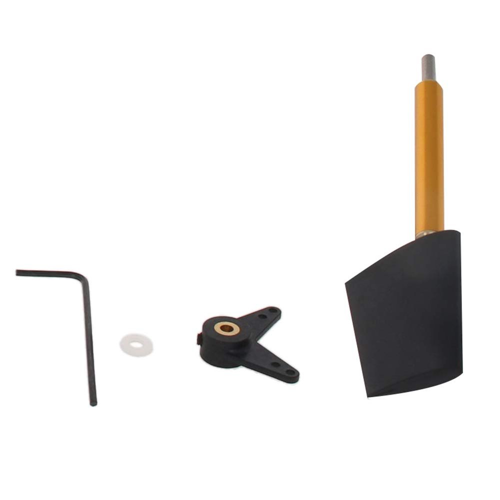 Fielect RC Boat Rudder with L Shape Servo Arm 36mm,Rudder Pad Thickness 5.7mm FXB-QJFXD 1 Set