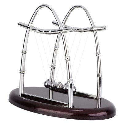 Fdit Classic Balance Balls 5 Pendulum Balls Demonstrate 's Laws with Swinging Balls Physics Science Puzzle Desk Decor for Home and Office(3#)