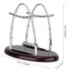 Fdit Classic Balance Balls 5 Pendulum Balls Demonstrate 's Laws with Swinging Balls Physics Science Puzzle Desk Decor for Home and Office(3#) view 3