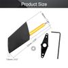 Fielect RC Boat Rudder with Single Servo Arm 52mm,Rudder Pad Thickness 7.6mm FXB-QJFXD 1 Set view 2