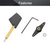 Fielect RC Boat Rudder with Single Servo Arm 44mm,Rudder Pad Thickness 7mm FXB-QJFXD 1 Set view 3