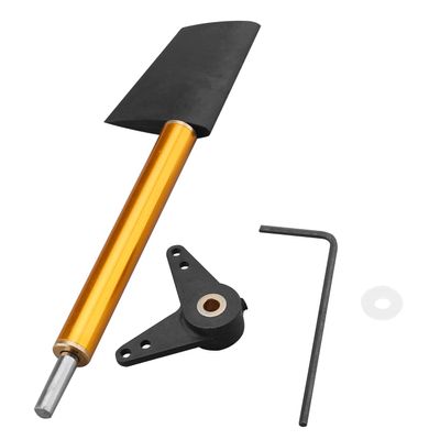 Fielect RC Boat Rudder with L Shape Servo Arm 28mm,Rudder Pad Thickness 4.4mm FXB-QJFXD 1 Set