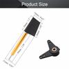 Fielect RC Boat Rudder with L Shape Servo Arm 28mm,Rudder Pad Thickness 4.4mm FXB-QJFXD 1 Set view 2