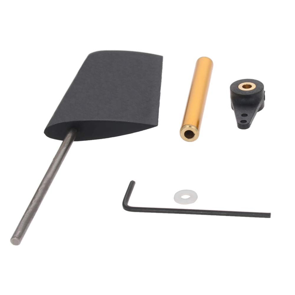 Fielect RC Boat Rudder with Single Servo Arm 52mm,Rudder Pad Thickness 7.6mm FXB-QJFXD 1 Set