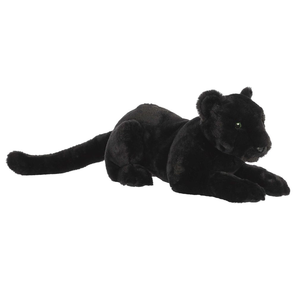 Aurora Exquisite Luxe Boutique Raven Panther Stuffed Animal - Luxurious Elegance - Sensory Delight - Black 19 Inches