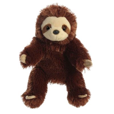 Aurora Interactive Hand Puppet Sloth Stuffed Animal - Storytelling Adventures - Playful Learning - Brown 11.5 Inches