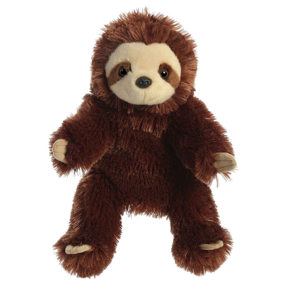 Aurora Interactive Hand Puppet Sloth Stuffed Animal - Storytelling Adventures - Playful Learning - Brown 11.5 Inches