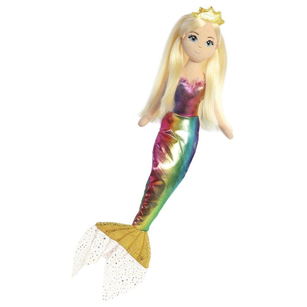 Aurora Enchanting Sea Sparkles Amanda Stuffed Doll - Imaginative Play with Magical Companions - Perfect for Kid's Birthdays and Celebrations - Multicolor 18 Inches