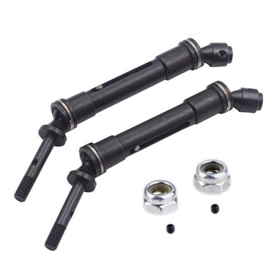 2PCS Vgoohobby Aluminum Alloy RC CVD Steel Rear Drive Shaft Axle Transmission Axle Joint Compatible with TRX Slash 4X4 Stapede Rustler VXL HQ727 Short Truck Car