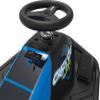 Razor Crazy Cart Shift Electric Go Kart for Kids Ages 6+ - 12V Drifting System, High/Low Speed Switch, Simplified Drifting, Riders up to 120 lbs, Black/Blue view 4