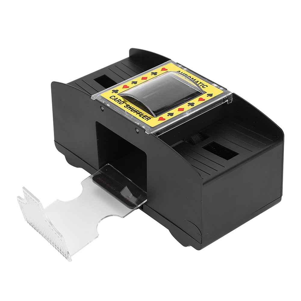 Automatic Battery Card r,Adult Elderly Electric Automatic 2-Deck Labor-Saving Card r Tool Accessory,Card r Blackjack, Poker, Quiet, Easy to Use,Avoid Cheating