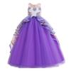 CinheyU Girl's Sleeveless Unicorn Party Princess Long Tulle Fancy Dress Halloween Christmas Birthday Pageant Ball Gowns Purple 8-9T view 1