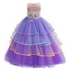 CinheyU Girl's Sleeveless Unicorn Party Princess Long Tulle Fancy Dress Halloween Christmas Birthday Pageant Ball Gowns Purple 8-9T view 3