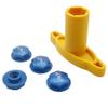 FLMLF 24mm Hex Wheel Nuts with Hexagonal Wrenches Alloy CNC Self-Lock Hex Wheel Adapters Blue Kits 4PCS for 1/5 Traxxas xmaxx Modified for Losi 5ive T view 4
