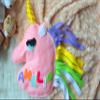 Personalized Unicorn Toy Pillow Rattle 3 in 1 Believe in Unicorns Nursery Decor Baby Girl Gift Personalised Baby Toys Stuffed Plushie Kids New Baby Gift Shower
