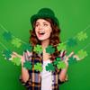 2PCS Felt Shamrock Garland Banner St. Patrick 's Day Shamrock Banner Decorations,Shamrock Garland Decorations for St Patricks Day Lucky Irish Party Home Decorations view 3