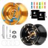 MAGICYOYO N11 Professional Unresponsive Yoyo - Alloy Aluminum YoYo Ball with Responsive Bearings Kit, 2 Bags and 12 Yoyo Strings - Black Golden and Golden Blue view 1
