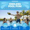 SWIMLINE Neoprene Pool & Beach Accessory for Active Group Play, Backyard Games, and Water Sports  Waterproof Soft Football, Black & Yellow, 10.5" view 2