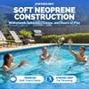 SWIMLINE Neoprene Pool & Beach Accessory for Active Group Play, Backyard Games, and Water Sports  Waterproof Soft Football, Black & Yellow, 10.5" view 3