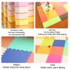 ALGFree Jigsaw Puzzle Play Mat Fence Edging 1.4cm Collapsible Crawling Foam Tiles Activities PadFreely Combinable (Color : A, Size : 50pcs) view 2