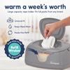 Hiccapop Baby Wipe Warmer and Baby Wet Wipes Dispenser | Baby Wipes Warmer for Babies | Diaper Wipe Warmer with Changing Light, Gray view 3