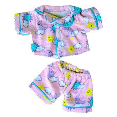 Stuffed Animals Plush Toy Outfit Sunny Days Pink PJs 8