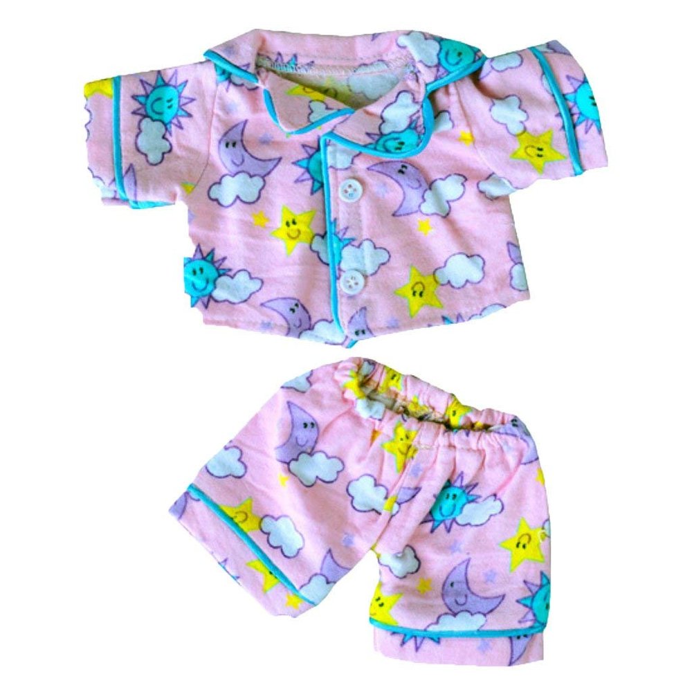 Stuffed Animals Plush Toy Outfit Sunny Days Pink PJs 8