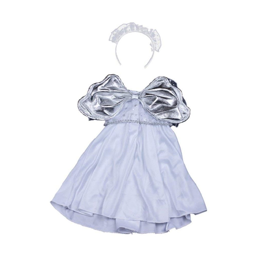 BYO-BFF Stuffed Animals Plush Toy Outfit Silver Angel Dress 8