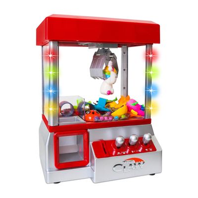 Bundaloo Claw Machine Arcade Game with Sound, Cool Fun Mini Candy Grabber Prize Dispenser Vending Toy for Kids, Boys & Girls (W/Flashing Lights)