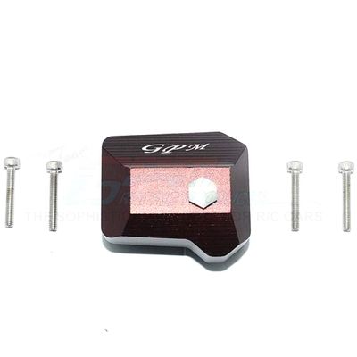GPM for TRAXXAS-1/10 TRX4 Defender Trail Crawler Aluminum Front/Rear Gearbox Cover -5PC Set (Brown)