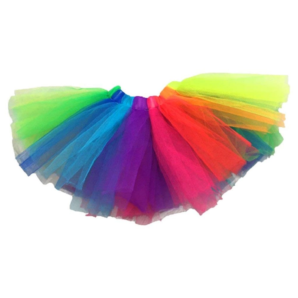 Stuffed Animals Plush Toy Outfit Rainbow Tutu 8