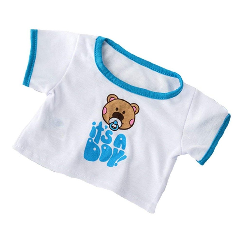 Stuffed Animals Plush Toy Outfit Its a Boy Tee 8