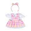 BYO-BFF Stuffed Animals Plush Toy Outfit  Plaid Pinafore w/Bow Headband 8 view 1