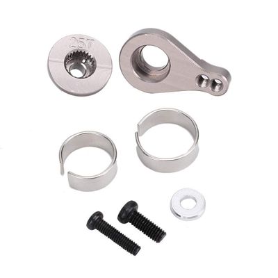 Dilwe 25T Aluminum Alloy Buffer Steering Servo Arm Fit for 1/12 12428/12423 FY-03 RC Accessory(MN-025T)