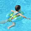 New Upgraded Swimbobo Baby Swimming Float Kids Inflatable Swim Ring with Safety Support Bottom Swimming Pool Accessories for 3-36 Months (Blue, L) view 1