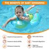New Upgraded Swimbobo Baby Swimming Float Kids Inflatable Swim Ring with Safety Support Bottom Swimming Pool Accessories for 3-36 Months (Blue, L) view 2