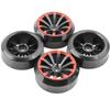 4Pack Vgoohobby RC Drift Wheels and Tires Set,RC Hard Tyres & Wheel Rims 12mm Hex Compatible with Traxxas HSP Tamiya Kyosho 1/10 Model On-Road Drift Drifting RC Car view 1