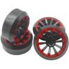 4Pack Vgoohobby RC Drift Wheels and Tires Set,RC Hard Tyres & Wheel Rims 12mm Hex Compatible with Traxxas HSP Tamiya Kyosho 1/10 Model On-Road Drift Drifting RC Car view 2