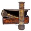 Handmade Brass Kaleidoscope Engraved Nautical Kids Gift with Antique Leather Case Educational Gift Vintage Decor Collection view 1