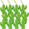 Fun Express 12 Pieces Cactus Shaped Molded 12 oz Cups, BPA Free Plastic, Party Supplies, Light Green - VBS Vacation Bible School Supplies/Decor view 1