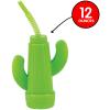 Fun Express 12 Pieces Cactus Shaped Molded 12 oz Cups, BPA Free Plastic, Party Supplies, Light Green - VBS Vacation Bible School Supplies/Decor view 3