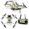 MightySkins Skin for DJI Mavic Mini Portable Drone Quadcopter - Glitzy Chevron | Protective, Durable, and Unique Vinyl Decal wrap cover | Easy To Apply, Remove, and Change Styles | Made in the USA, Model: DJMAVMIN-Glitzy Chevron view 1