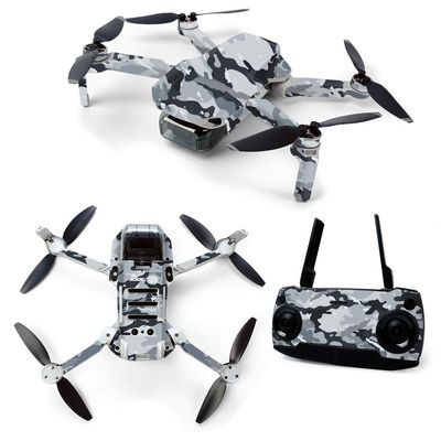 MightySkins Skin for DJI Mavic Mini Portable Drone Quadcopter - Gray Camouflage | Protective, Durable, and Unique Vinyl Decal wrap cover | Easy To Apply, Remove, and Change Styles | Made in the USA (DJMAVMIN-Gray Camouflage)