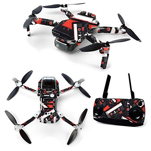 MightySkins Skin for DJI Mavic Mini Portable Drone Quadcopter - Mixtape | Protective, Durable, and Unique Vinyl Decal wrap cover | Easy To Apply, Remove, and Change Styles | Made in the USA (DJMAVMIN-Mixtape)