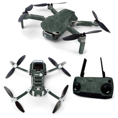 MightySkins Skin for DJI Mavic Mini Portable Drone Quadcopter - Green Stone | Protective, Durable, and Unique Vinyl Decal wrap Cover | Easy to Apply, Remove, and Change Styles | Made in The USA