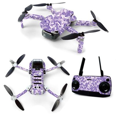 MightySkins Skin for DJI Mavic Mini Portable Drone Quadcopter - Stained Glass | Protective, Durable, and Unique Vinyl Decal wrap cover | Easy To Apply, Remove, and Change Styles | Made in the USA (DJMAVMIN-Stained Glass)